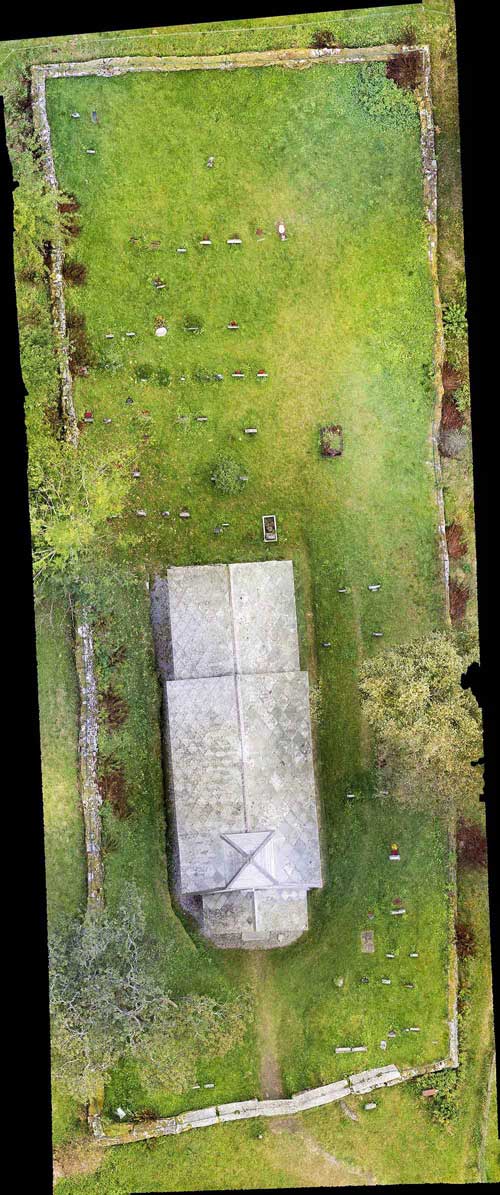 hawkeye as - kartlegging med drone - holdhus kirke